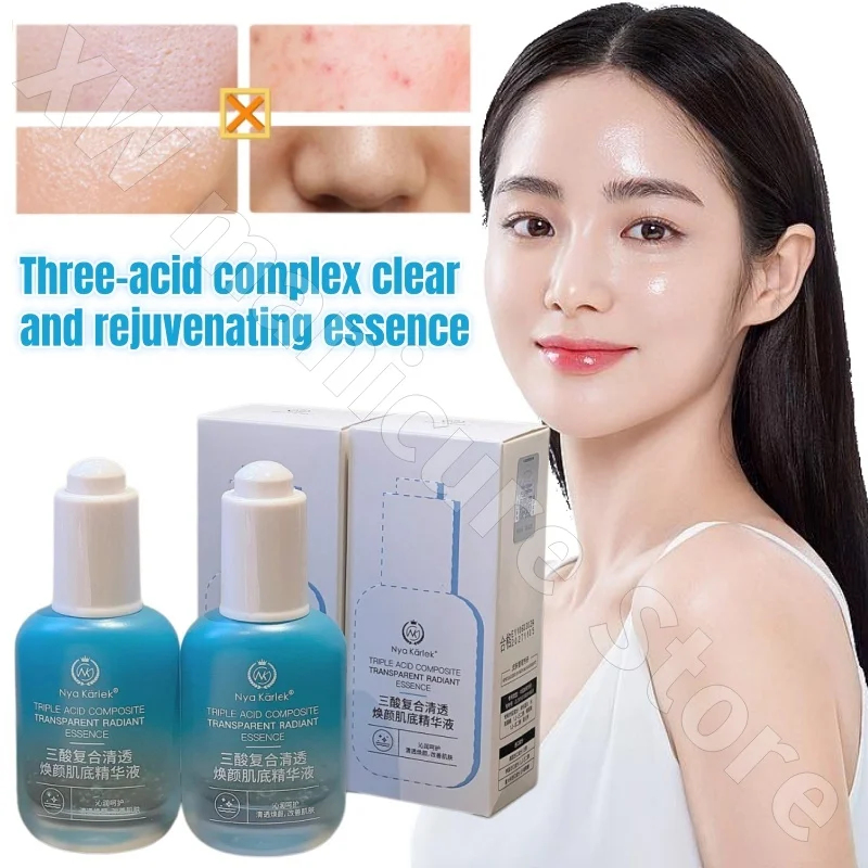 

Nrya Karlek Three-acid Complex Clear and Rejuvenating Essence Essence Purifies, Smoothes, Refines and Moisturizes 30ml