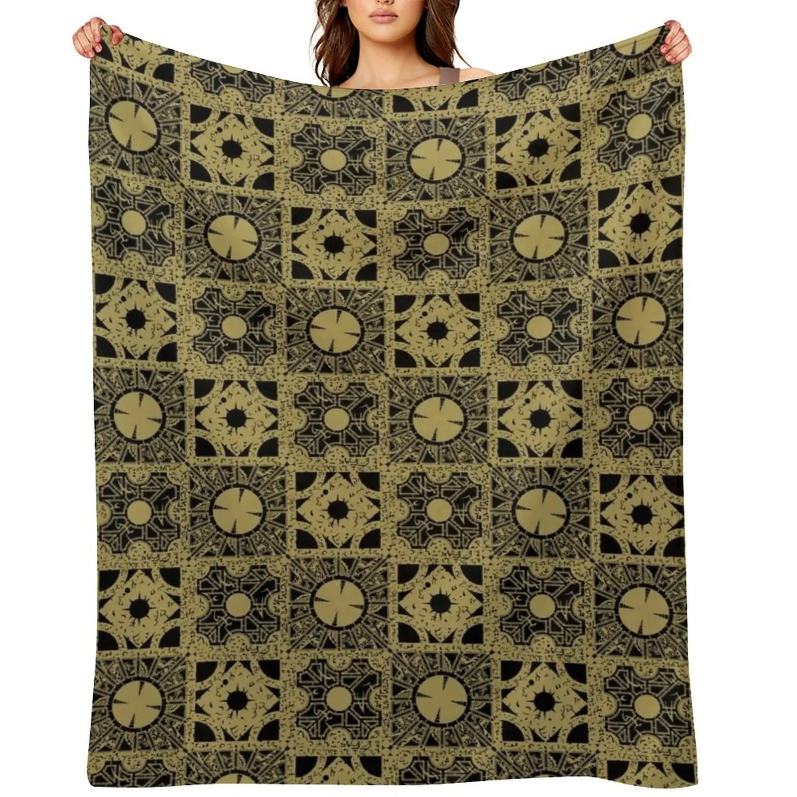 

The Puzzlebox Pattern Throw Blanket Plush Polar Large Summer Beddings Blankets