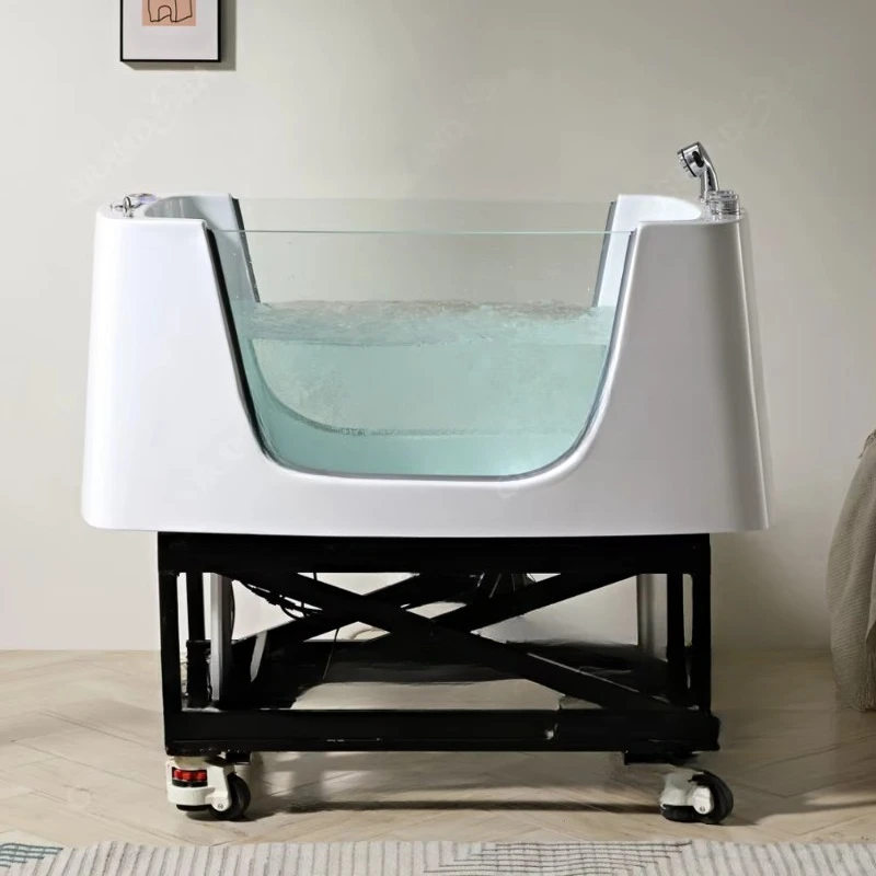 

Pet Cleaning and Grooming Bathtub Puppy White Bathtub Dog Ozone Therapy Pet Spa Pool