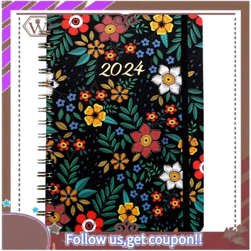 ABBG-2024 วางแผนรายสัปดาห์ ปฏิทินผูกเกลียว 2024 วางแผนพร้อมกระดาษระดับพรีเมียม ผูกเกลียว วันหยุดพิเศษ