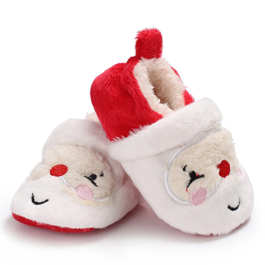 1 زوج أحذية الشتاء الطفل لينة القطن الرضع الوليد الجوارب طفل Prewalker عيد الميلاد أحذية للبنين بنات 13 سنتيمتر #6