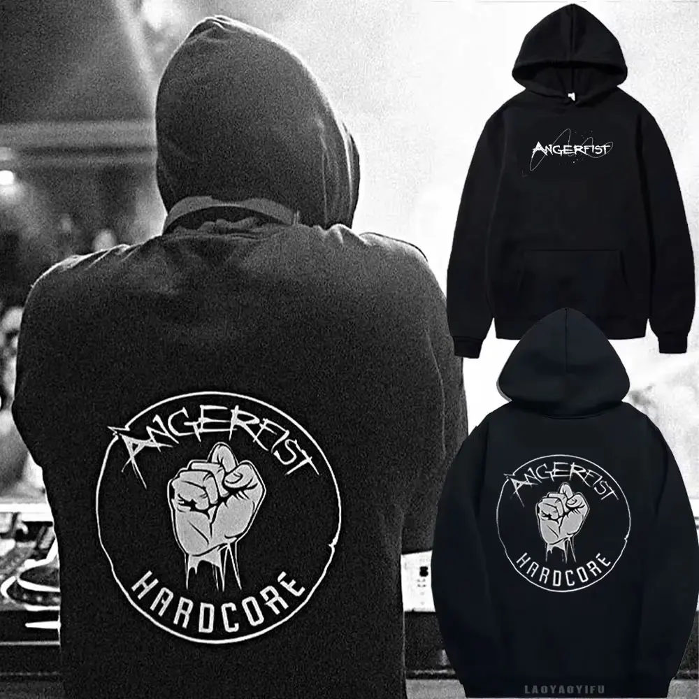 Autumn Angerfist Men Fashion Hoodies HARDCORE TECHNO MAINSTREAM GABBA Women Hoodie Angerfist Dutch Gabber Music Sweatshirt