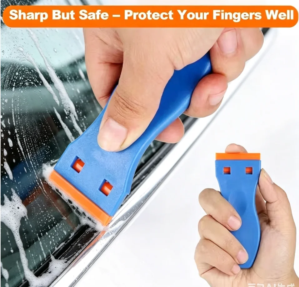 

Glue Removal Scraper Multifunctional Plastic Glass Removal Cleaning Scraper Car Film Application Tool Kitchen Cleaning Shovel