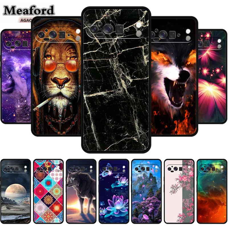 حافظة هاتف كرتونية لهاتف جوجل بيكسل 10 برو XL غطاء من السيليكون بولي يوريثان الحراري لهاتف جوجل بيكسل 10 برو XL واقي خلفي ناعم مقاوم للصدمات #1