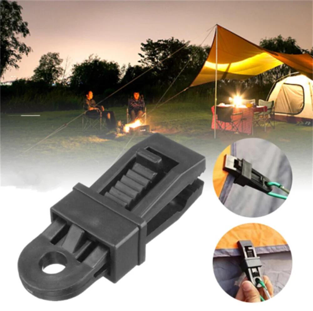 Adjustable Heavy Duty Lock Grip For Tarp & Shade Cloth Tarp Nylon Snap Clip Outdoor Camping Tent Awning Canopy Clamp