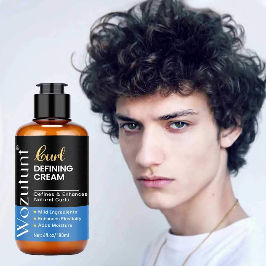 

180 мл крем для определения локонов для мужчин, усиливает длительный крем для укладки, натуральные волны, вьющиеся, добавляют влагу, блестящие кудри вьющихся локонов