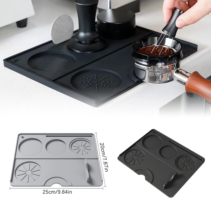 Espresso Tamping Mat Silicone Non Slip Holder Pad Coffee Press Cushion Tool Coffee Accessory Tamp Station Mat For Home Cafe