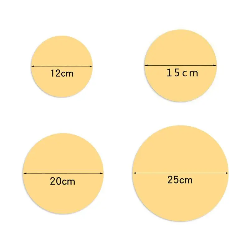 10pcs Durable Inch Round Cake Board Golden Cardboard Cake Cardboard Circle Dessert Tray Baking Cakes
