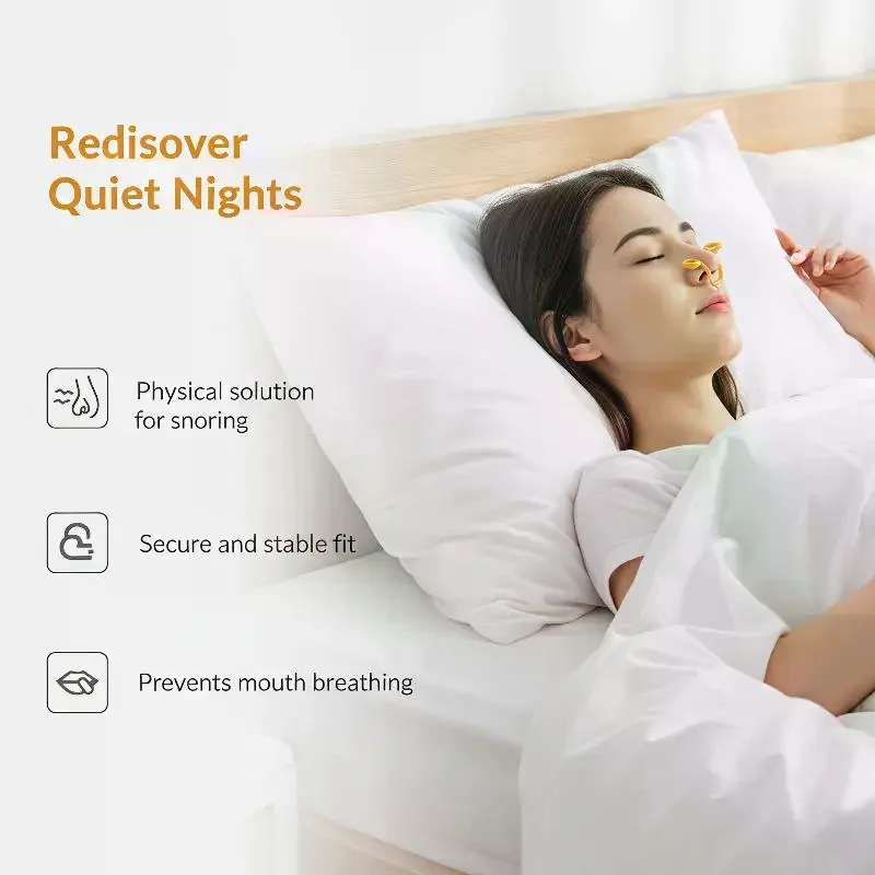 Stop Snoring Device Silicone Elastic Nose Clip Anti-Snoring Supplies Nasal Dilator For Better Sleep & Improved Airflow