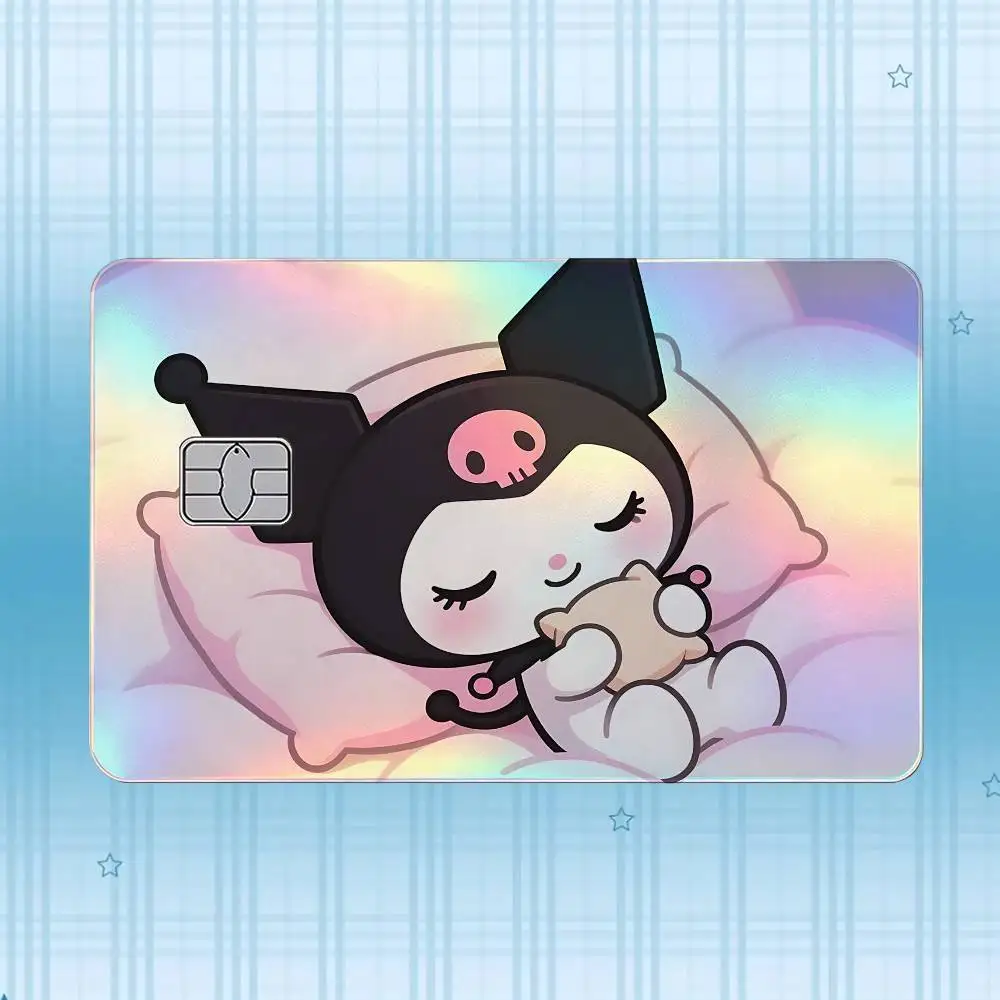 K-Kuromi Laser-Hologramm-Karten-Skin-Aufkleber für Kredit- und Debitkarten – 4 Stück/Set, wasserfester, kratzfester Schutz – Detail 16