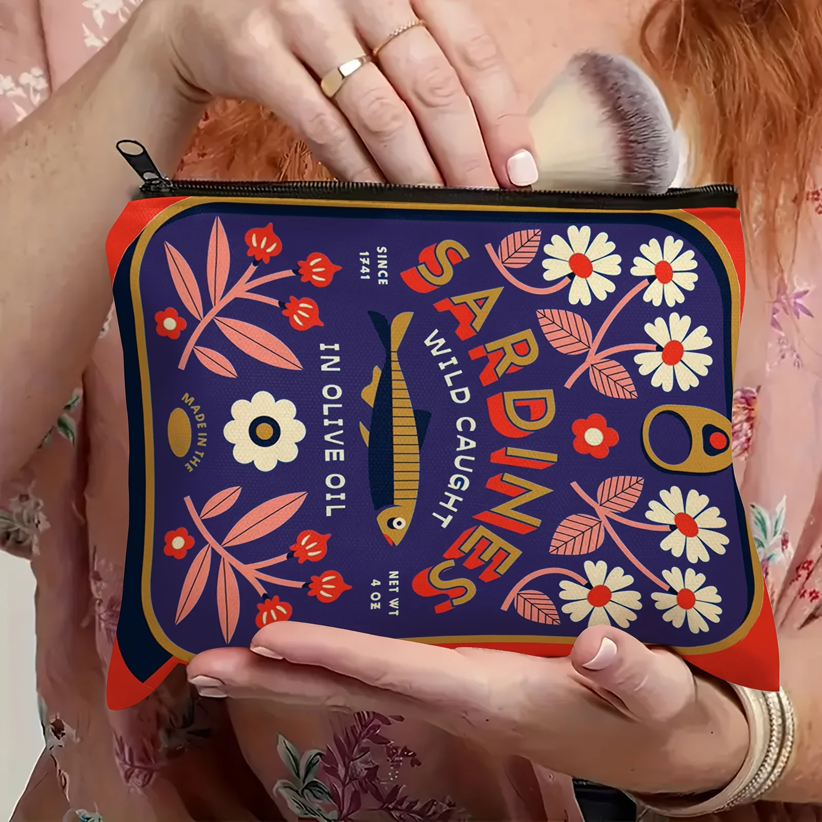 A Mermaid makeup bag - women's multifunctional zipper pouch, jewelry storage bagjewelry storage bag, perfect travel zipper small view 6