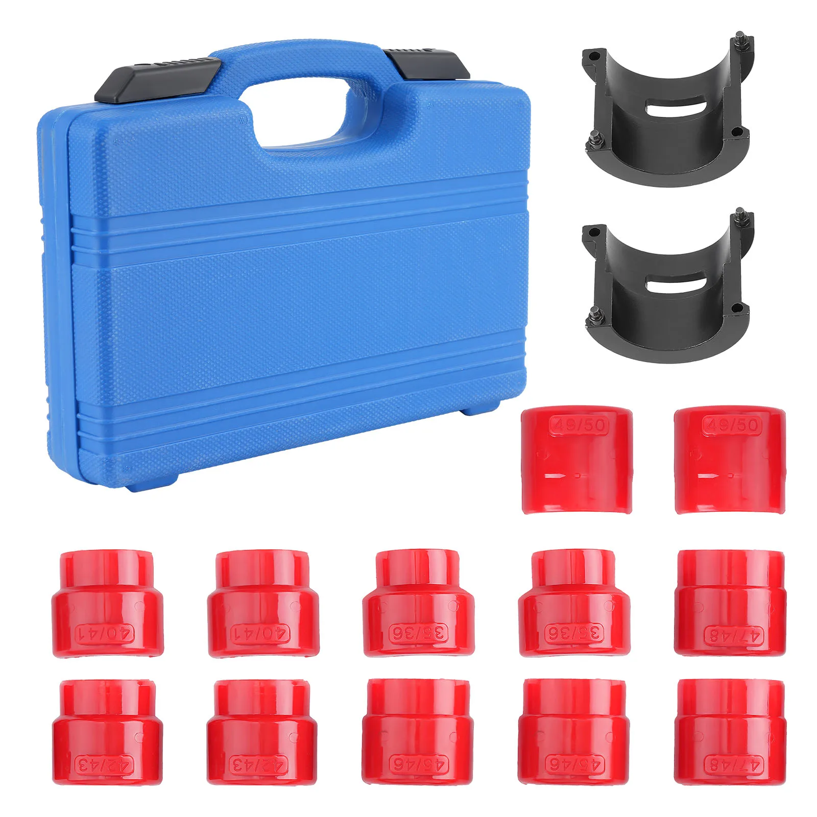 

Motorcycle Bike Fork Seal Installer Driver Universal Tool Kit 35mm-50mm 14PCS