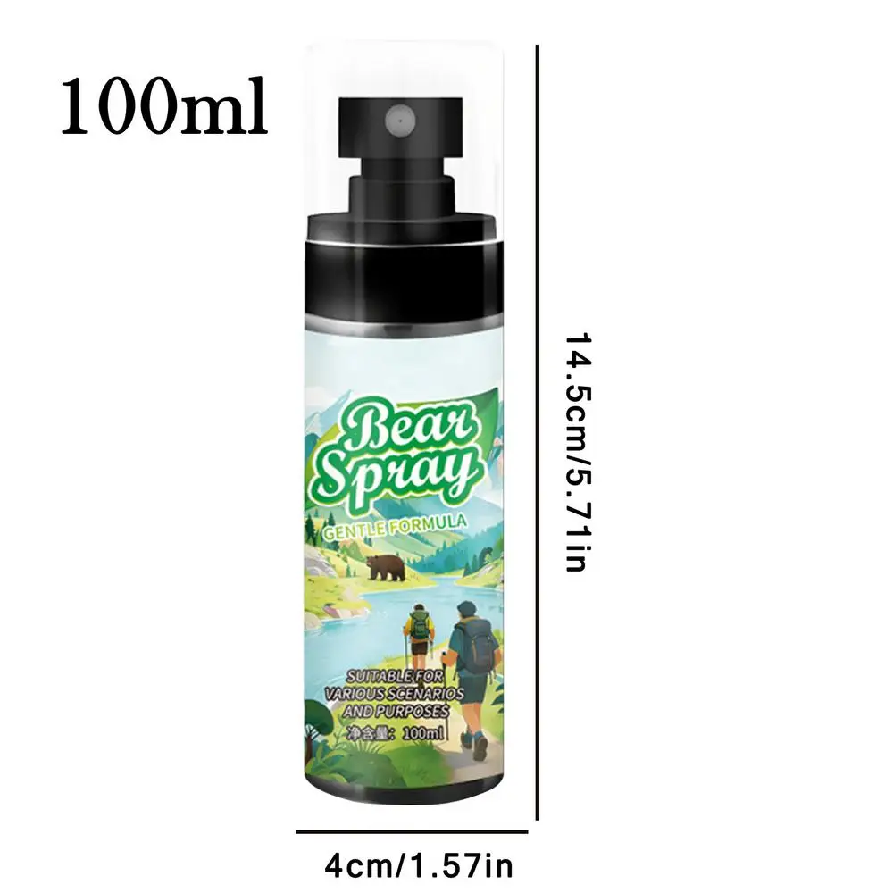 Buiten spray tegen beren, draagbaar, krachtige bescherming, zelfverdedigingsspray voor wandelen, kamperen, dieren, leeuwen, honden, overleving