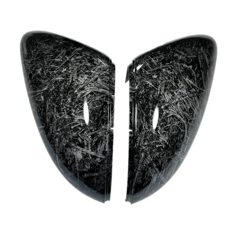 A48P-4X Car Forged Carbon Pattern Side Wing Mirror Cover For Golf 7 MK7 7.5 GTD R GTE VII Cap E-Golf Sportsvan 2013-2019