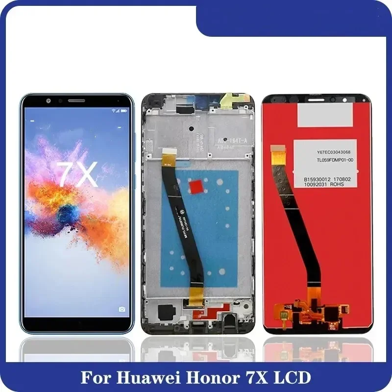 5.93'' For Huawei Honor 7X BND-AL10 BND-L21/L22 LCD Display Touch Screen Digitizer Assembly For Honor7X LCD Screen Replacement