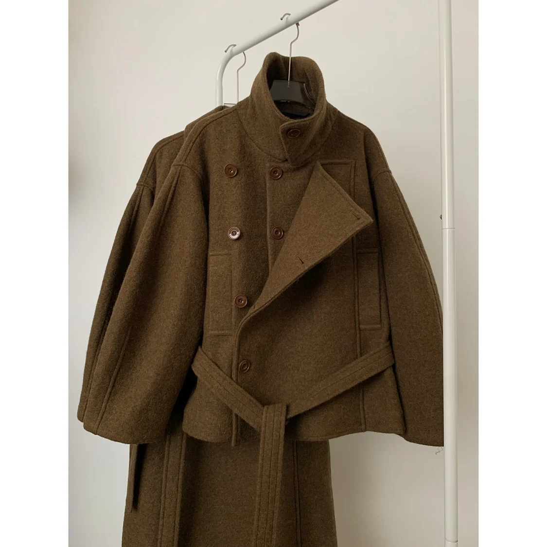 

Классическое пальто Le Bi Entry Sle Micro Flare Sve Four Choices Golden Minxi Commute Loose Fit Long Sve Double Breasted