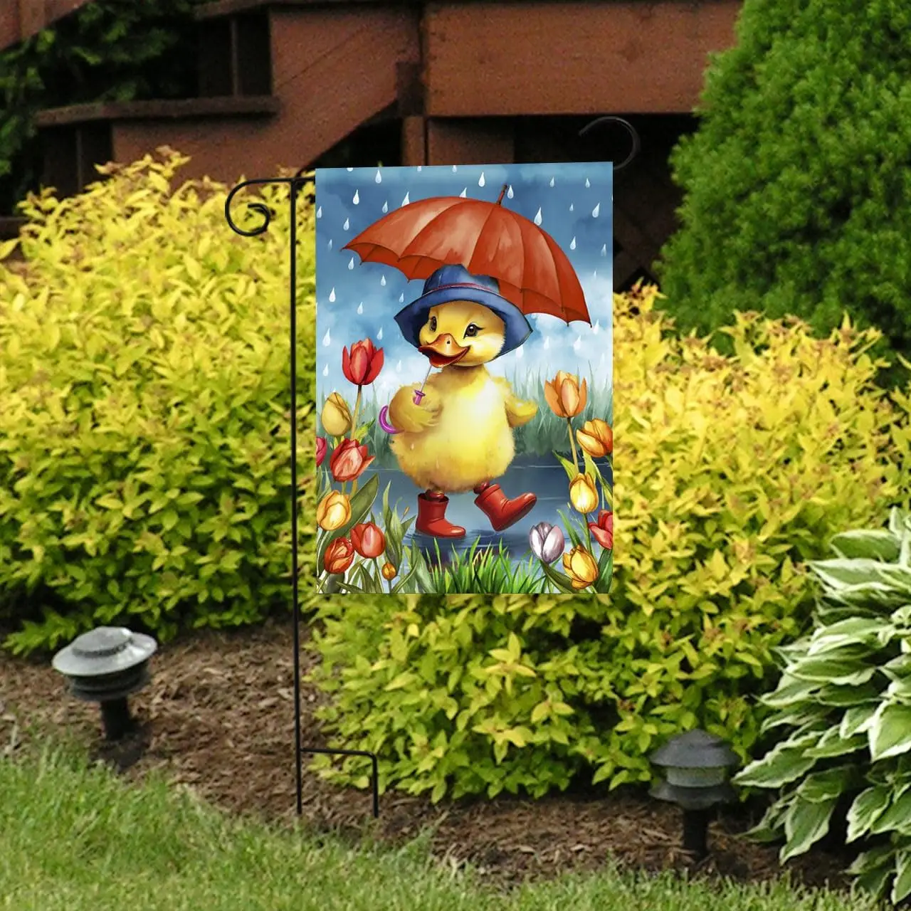 Briarwood Lane Rainy Day Duckling Garden Flag UUL EEZ