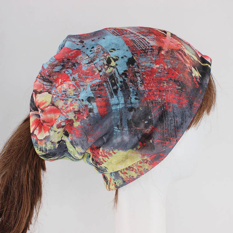 Neue Sommer Mode Frauen Mützen Casual Outdoor Atmungsaktive Spitze Mädchen Tanz Hut Schal Weiche Blumen Beanie Stricken Warme Postpartale Hut – Detail 8