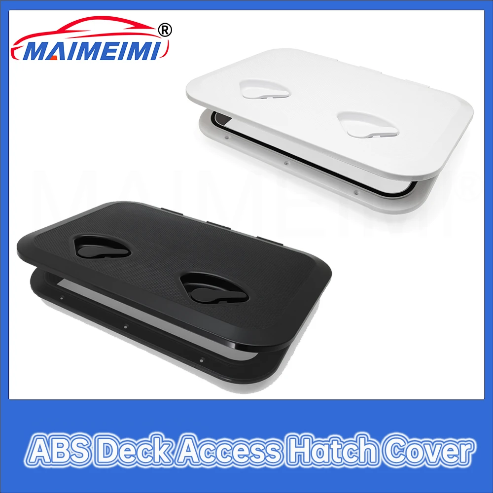 

white/black Deck Access Hatch Cover Anti-UV Non-Skid Inspection Deck Access Hatch Cover 240X360MM Boat Accessories