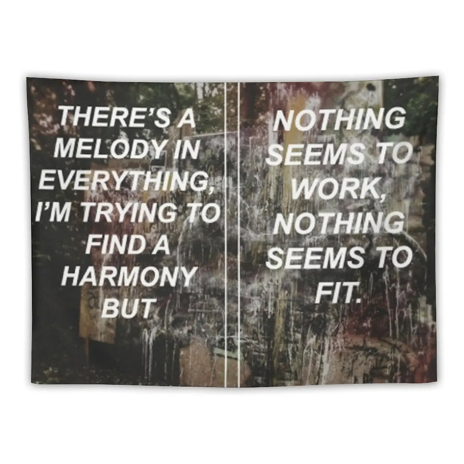 La Dispute Wildlife Lyrics Print Tapestry Anime Decor Things To Decorate The Room Funny Cute Room Decor Tapestry