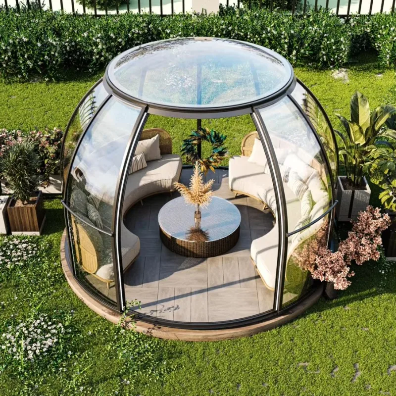 Polycarbonate imperméable de luxe de haute ténacité pour toute la maison avec une maison à bulles de