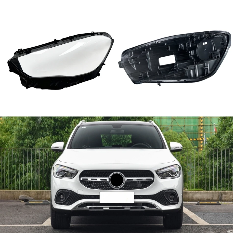 

Для Mercedes Benz GLA X157 2020 2021 2022 2023, автомобильный аксессуар, цоколь, корпус фары, базовая пластина, подсветка, корпус объектива