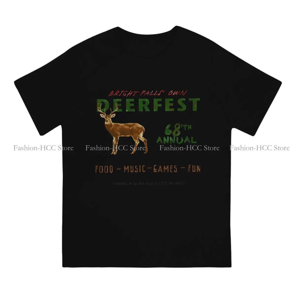 Alan Wake 68 th Annual Deerfest T Shirt Polyester Graphic Men Tees Summer Clothing Harajuku O-Neck TShirt