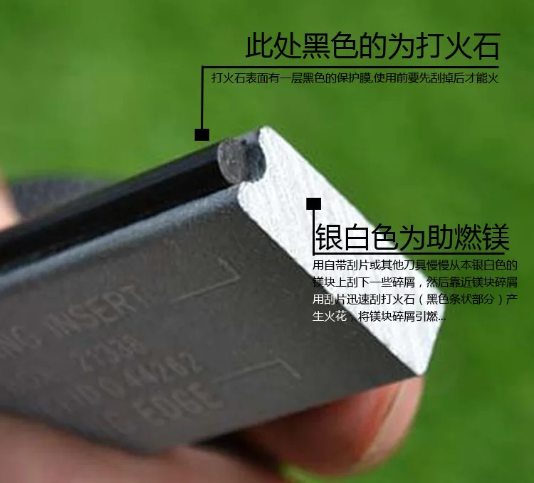 Nouveau Outil EDC de Camping en silex extérieur tige de magnésium fournitures de Camping bloc de magnésium
