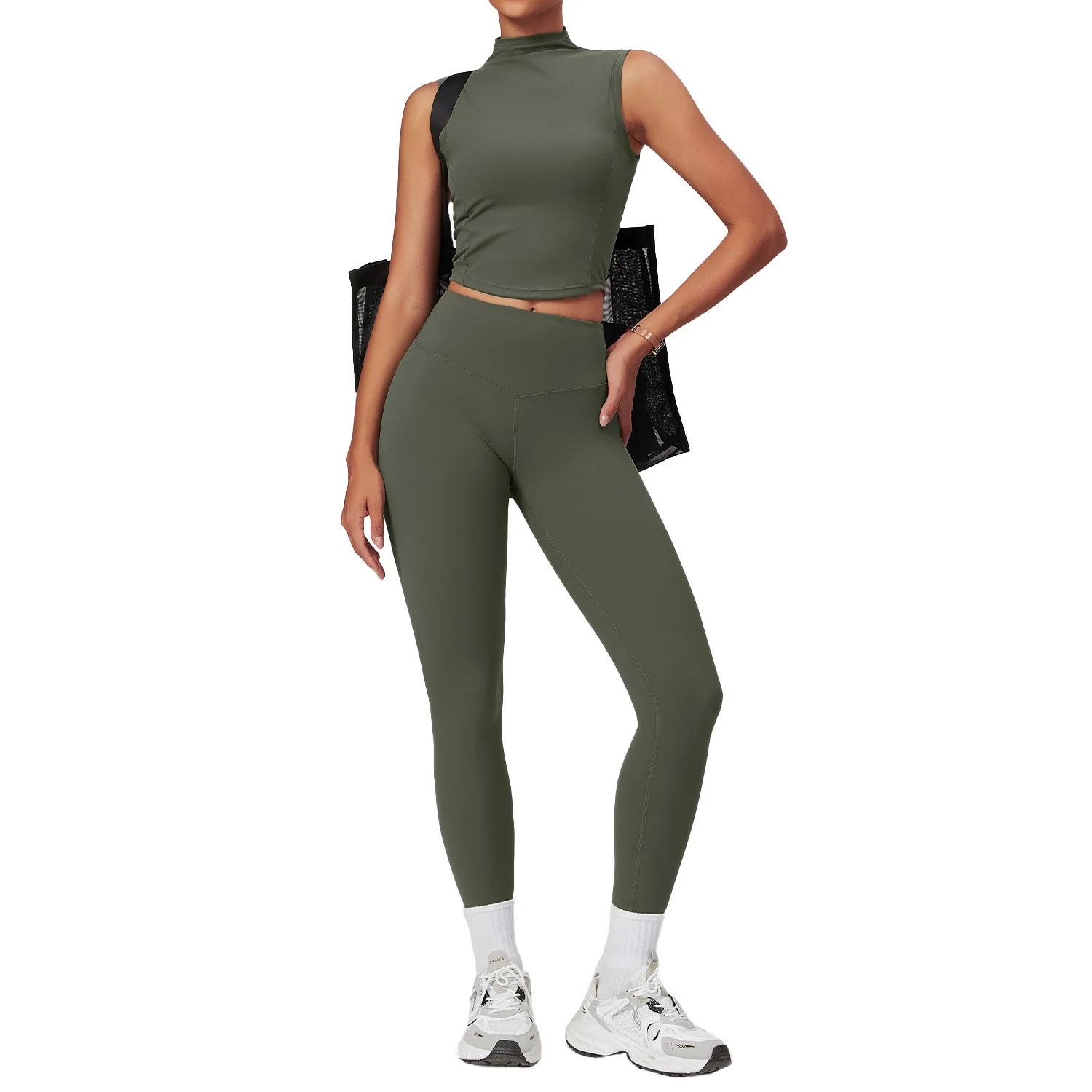 Womens 2 Piece Sports Suit Women Gym Quick-Drying Shirt Running Tracksuit Workout Set Female Sportswear Casual Yoga Skirts Suit