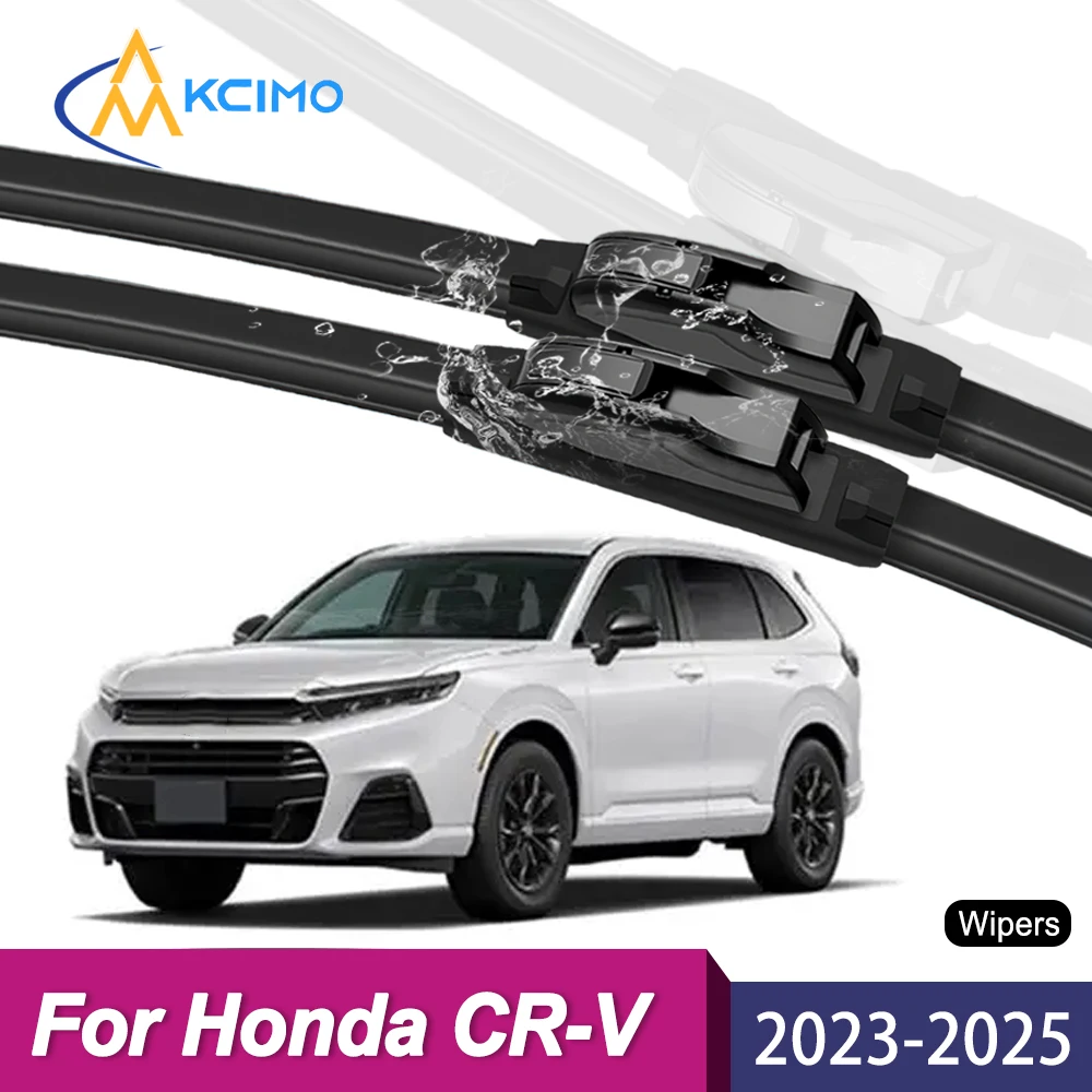

High Quality Natural Rubber Front Wiper Set Compatible For Honda CR-V RS ZC8 2023-2025 Replacement Car Windshield Wipers Parts