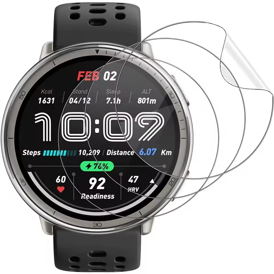 1-5 قطعة فيلم هيدروجيل ل Amazfit نشط 2 واقي للشاشة HD واضح الغطاء الواقي ل Huami Amazfit Active2 ساعة اكسسوارات