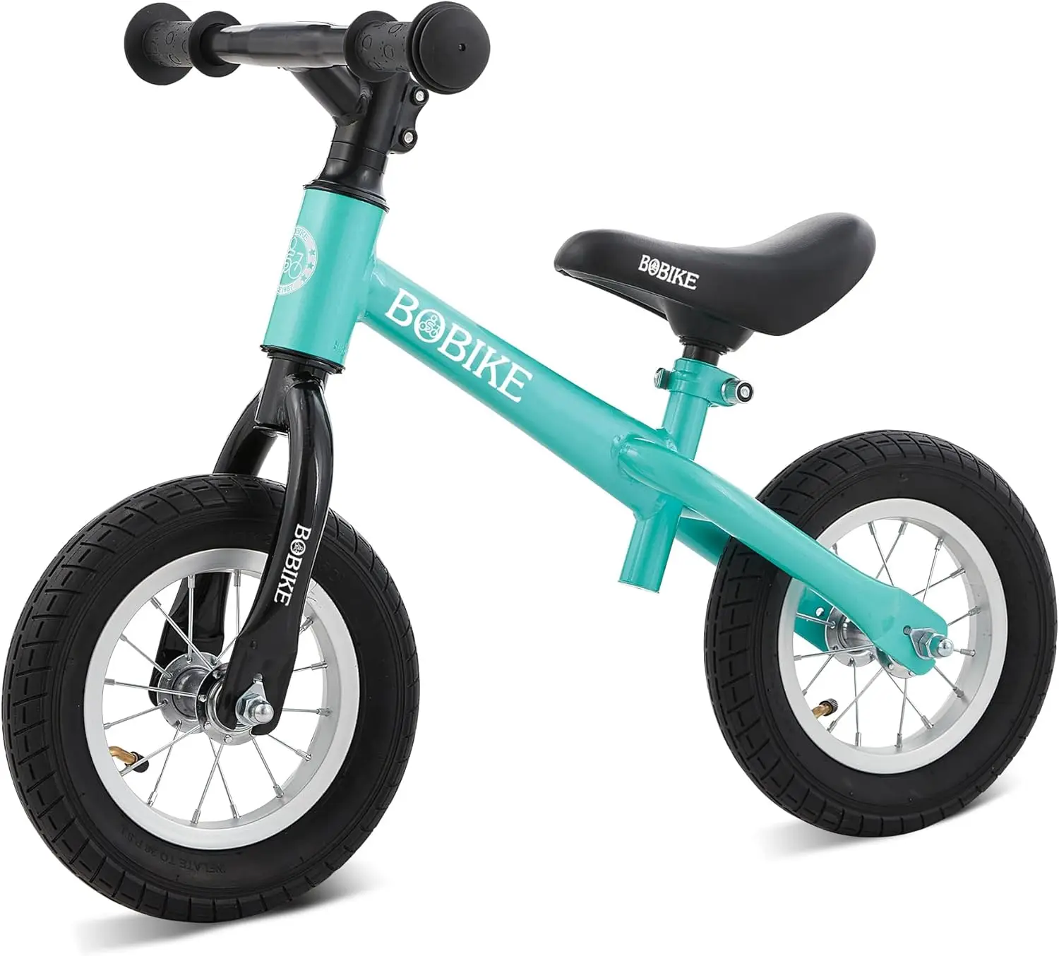 Toddler Balance Bike with Inflatable Rubber Tires, Kids Push Balance Bike Toys for 18 Month to 4 Year Old Boys Grils Adjustable