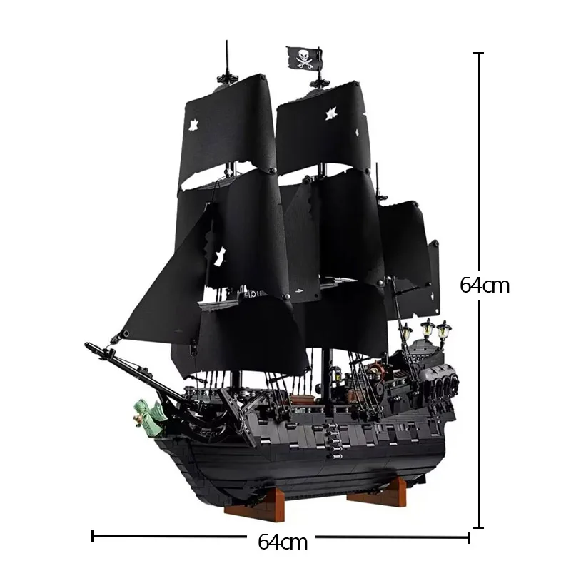2026 Pirates of the Caribbean Revenge Warship Moc Black Pearl Zeilboot (2862 stuks) Bouwsteen Baksteen Assemblage Speelgoed Verjaardagscadeau