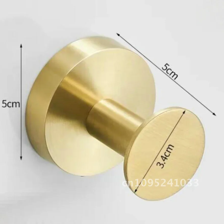 

Corridor coat hook brush Wall Mounted Towel Bathroom hook stainless Gold Hook steel Hanger