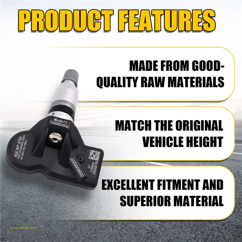 

AASS-4PCS 5Q0907275A Датчик давления в шинах TPMS для A3-A8 TT Bentley Porsche Skoda VW Golf Jetta Beetle Touran Passat Новый