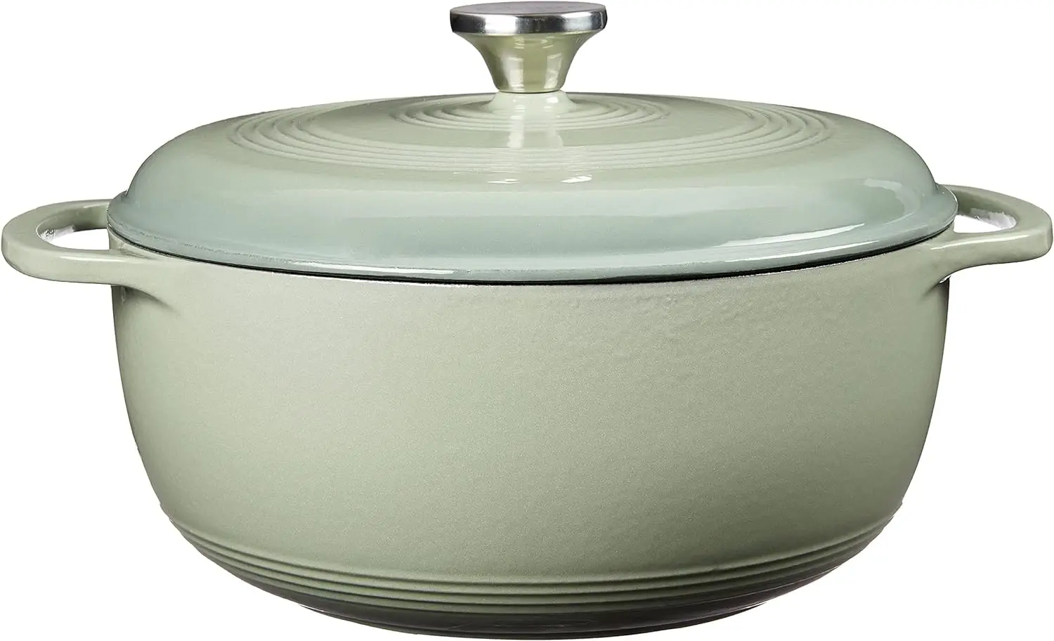 Lodge 6 Quart Enameled Cast Iron Dutch Oven with Lid – Dual Handles – Oven Safe up to 500° F or on Stovetop - Use to Marinate, C