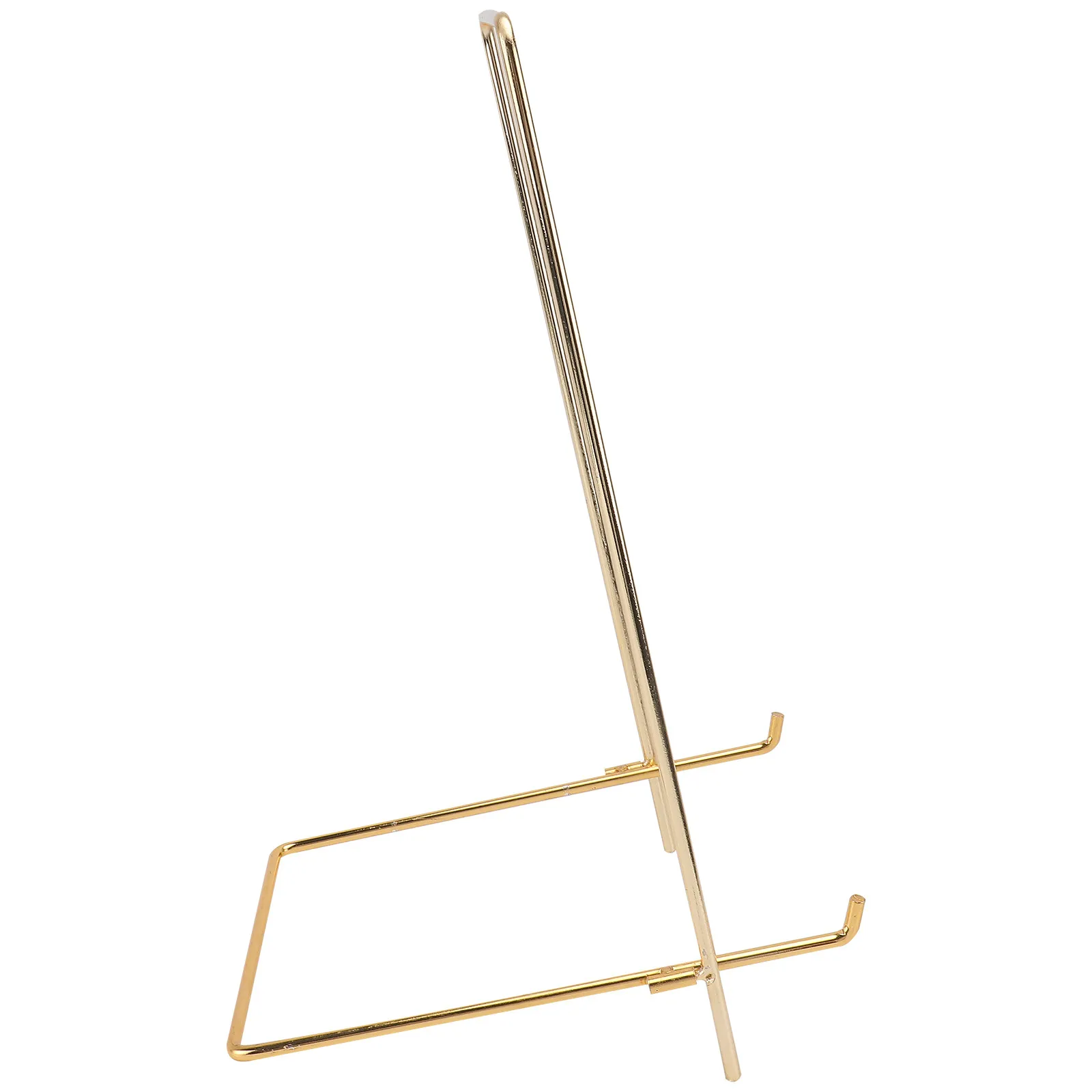 Robust Electroplated Iron Display Stand for Photo Frames Plates Books Small Artworks Collector Plates Home Decor Store Display