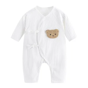 Boys Girls Clothes of a 100% Baby Baby Piece Long Sleeve Long Sleeve Kidshops Solid Thin Knitting Jumpsuit 12 Main Sales Said Maternity for Boy - №2