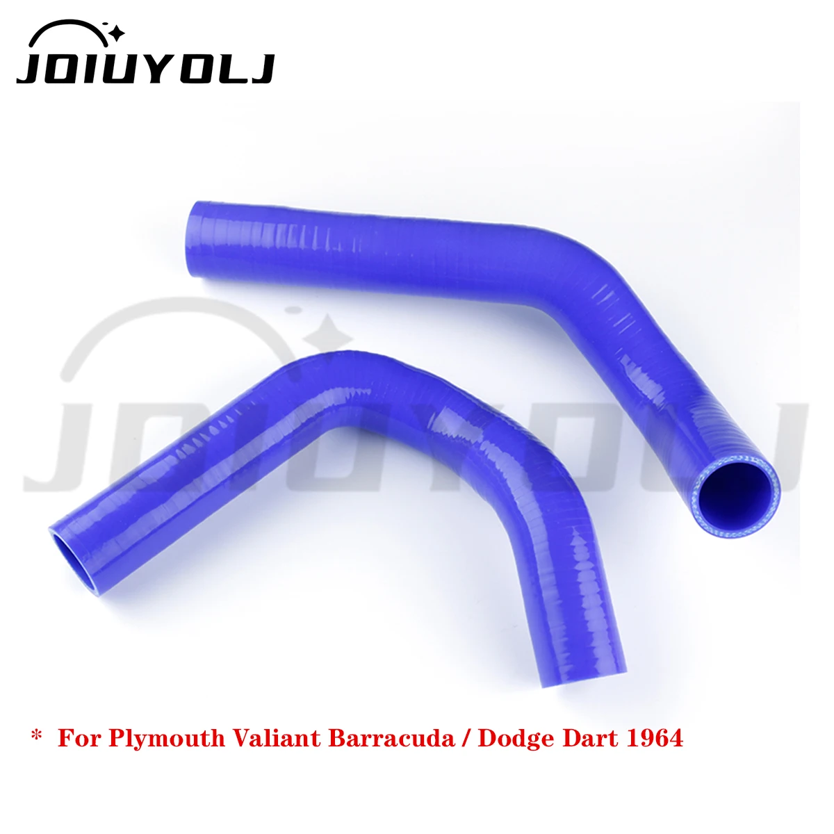 2Pcs High Temp Silicone Radiator Coolant Hose Kit For Plymouth Valiant Barracuda / Dodge Dart 1964
