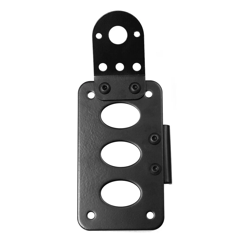 Black Motorcycle Side Mount License Plate Bracket Tail Light Holder For Harley Cruiser Bobber Chopper Retro Classic