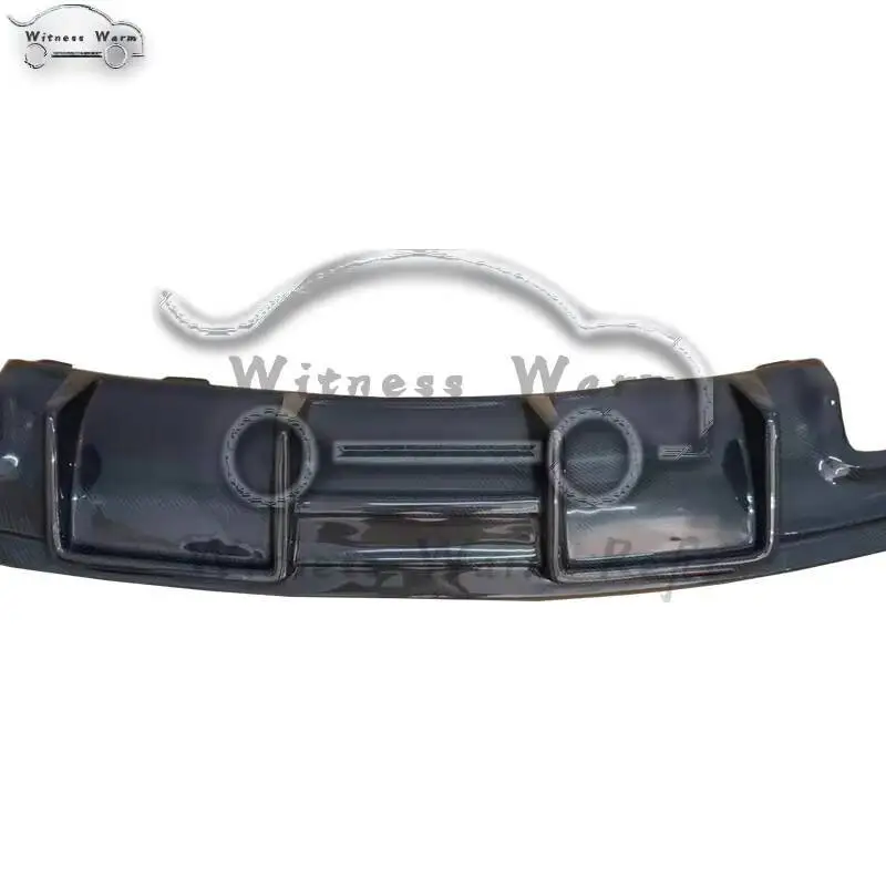 ناشر سبويلر للشفاه الخلفية من ألياف الكربون لبنز Cla Class W117 Cla200 Cla250 Cla260 Cla45 2014-2019 Frp مع 4 - عادم المخرج