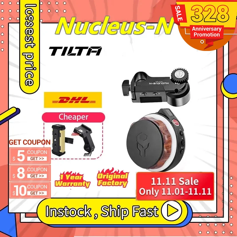 Tilta Nucleus-N Nano Follow Focus Motor Wireless Lens Control System for Zhiyun Weebill 2 Lab Gimbal Nucleus N Focus