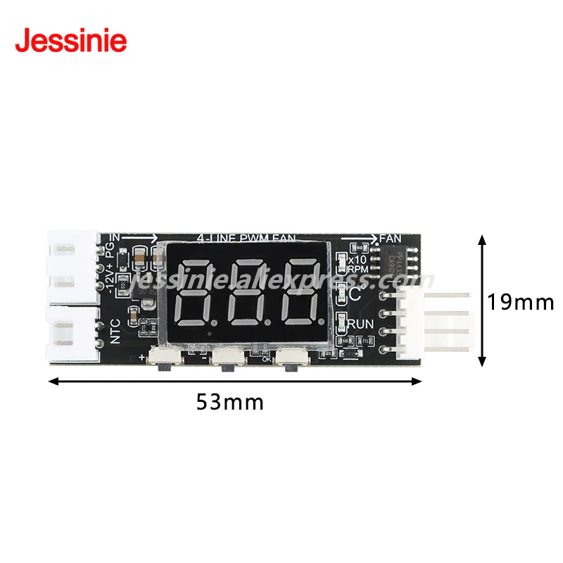 PWM Fan Temperature Control Speed Regulator Module 12V 4 Wire 2-3 Wire 3A 0.8A Noise Reduction DC Single Channel