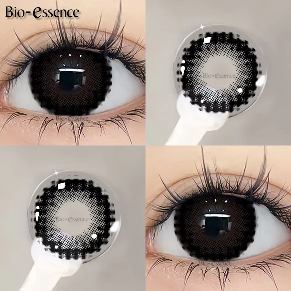 Bio-essence Colorcon 1 Paar farbige Kontaktlinsen mit Grad-Myopie-Linsen, kostenloser Versand, koreanische Linsen, hochwertige Linse
