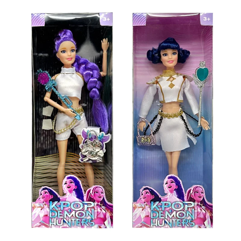 2025 جديد حار على شكل رائع أنيمي 30 سنتيمتر K-Pop شيطان الصيادين دمية لعبة من الفينيل رومي ميرا زوي عيد ميلاد مفاجأة هدية للفتيات