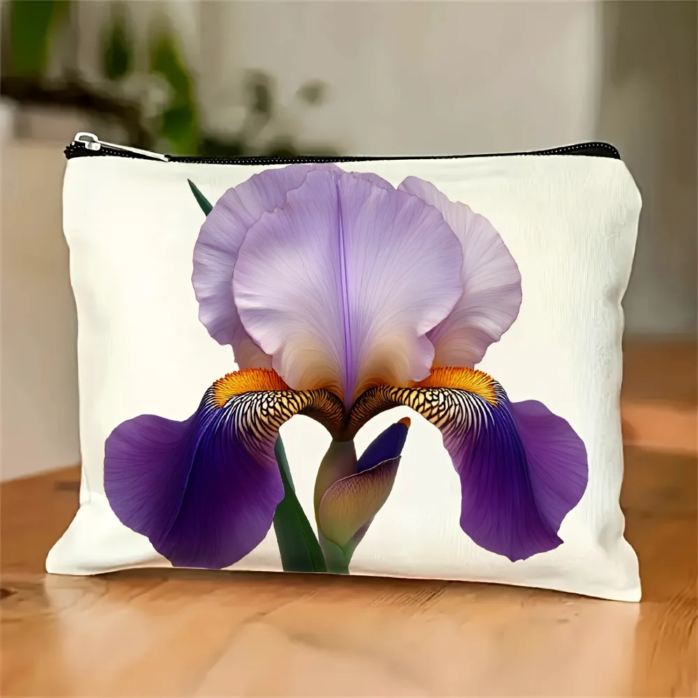 

A Exquisite Floral Makeup Bag- Multifunctional Zipper Pouch, Jewelry Storage Bag, Perfect Travel Zipper Small Storage Bag.
