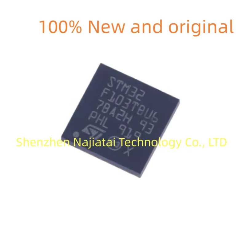 

5 шт./лот, 100% новый оригинальный чип STM32F103TBU6 STM32F103 QFN36