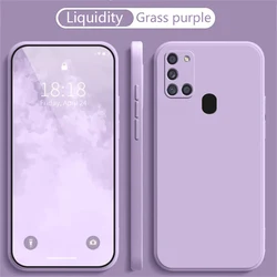 Liquid Silicone Phone Case for Samsung Galaxy A21S A22 A31 A32 S20 S21 S22 S23 S24 S25 Camera Protective Shockproof Back Cover