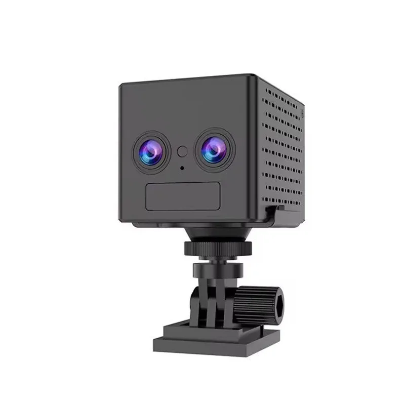 surveillance camera, unplugged two-way voice intercom, low-power battery monitoring home