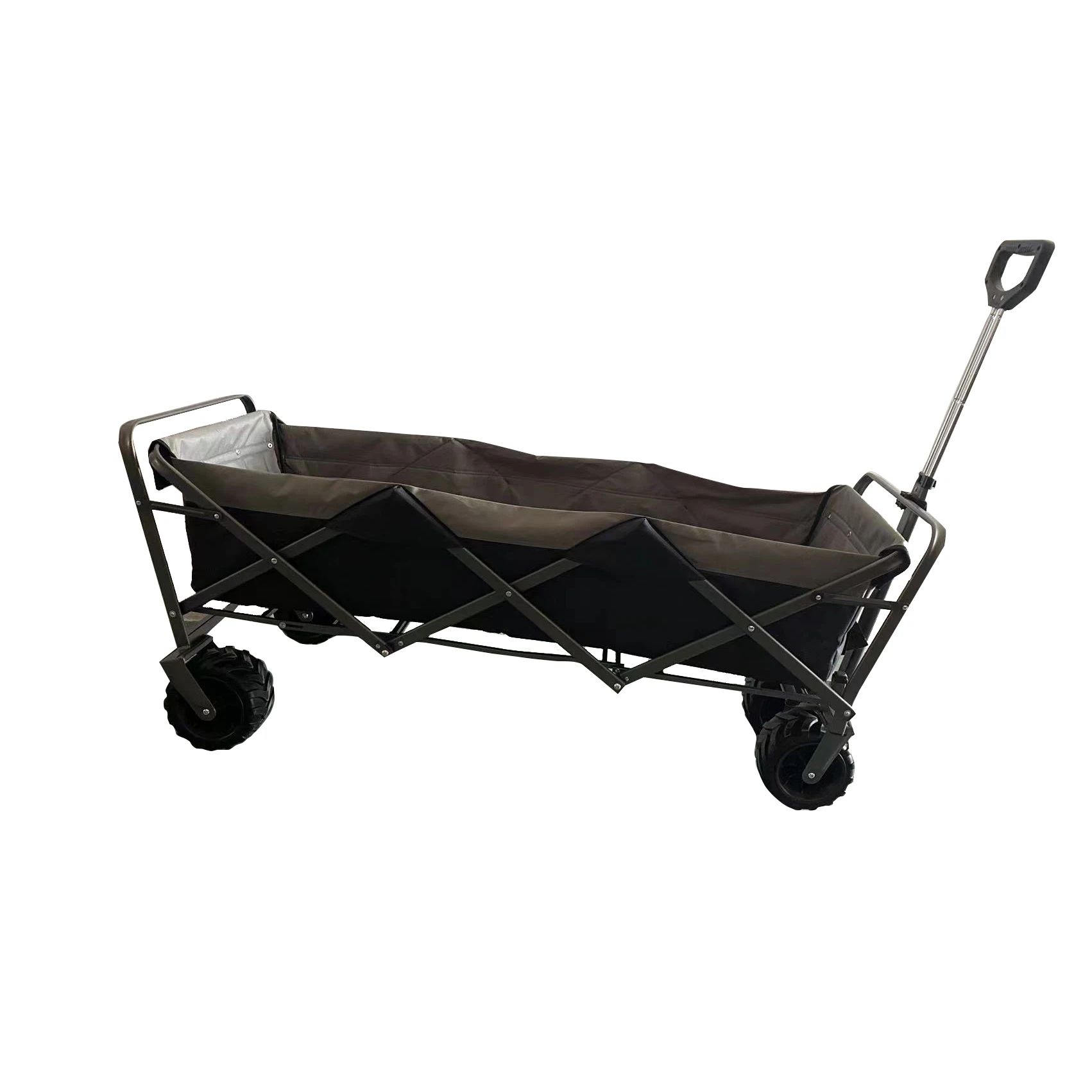 Outdoor collapsible folding heavy duty garden pull wagon camping